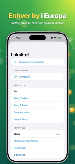 Pollen Radar: search