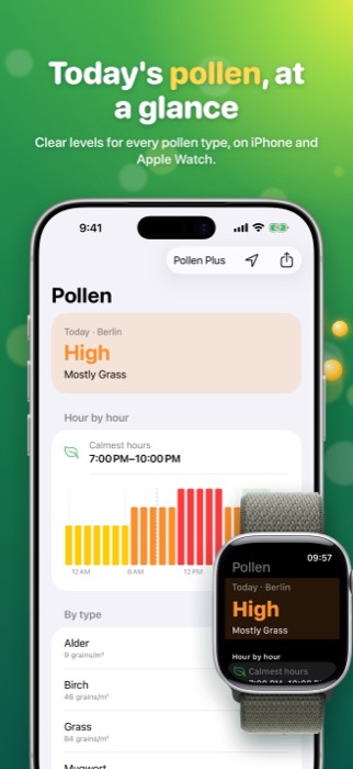 Pollen Radar: today